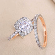Fashion Exquisite Luxury Zircon Female Couple Rings